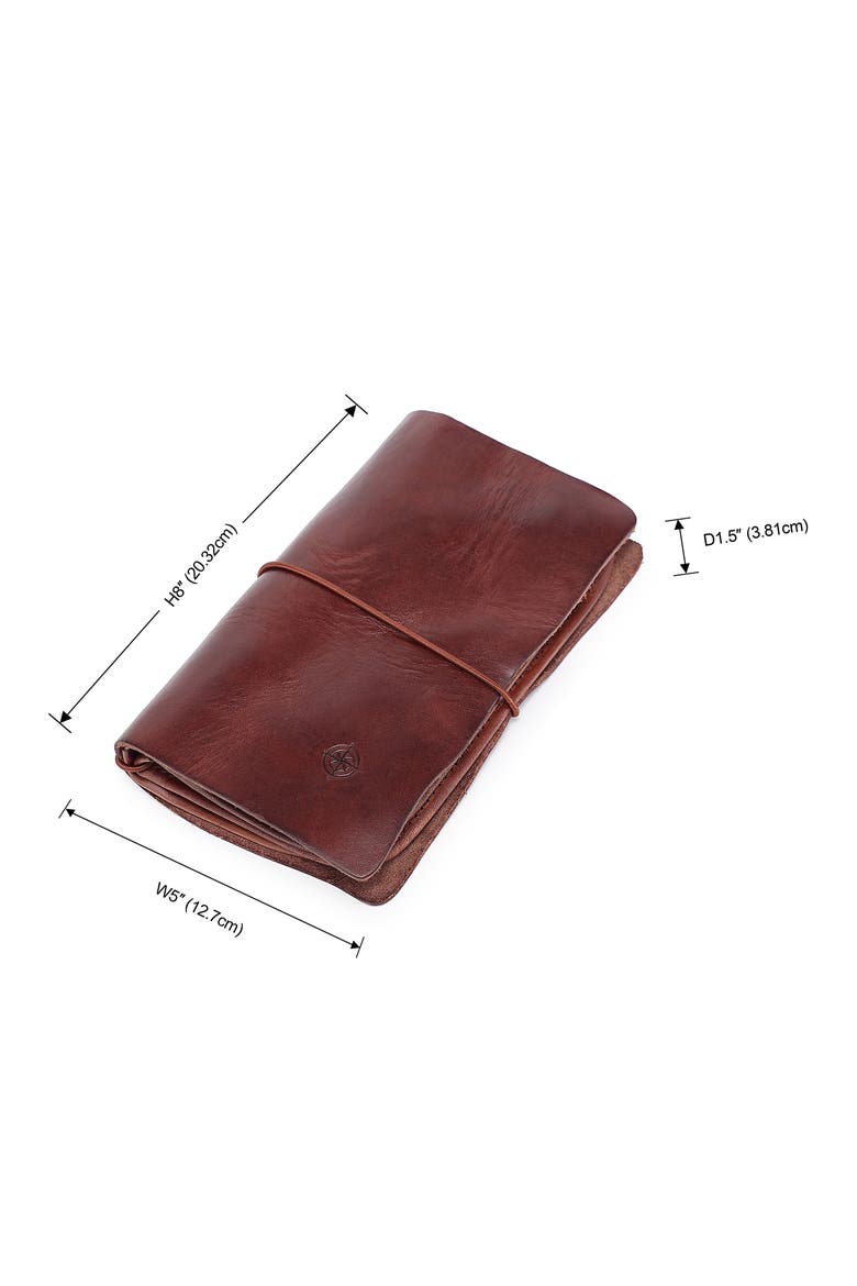 Nomad Leather Organizer, Alternate, color, COFFEE