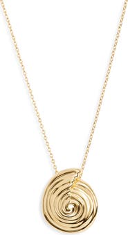 Missoma Large Spiral Pendant Necklace