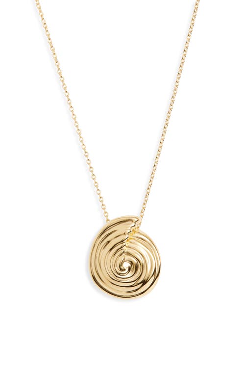 Missoma Large Spiral Pendant Necklace in Gold  product