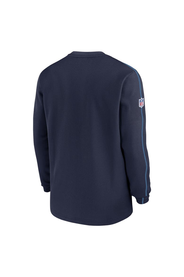 Men's Nike Navy Tennessee Titans 2024 Sideline Coaches Long Sleeve Top, Alternate, color, Navy
