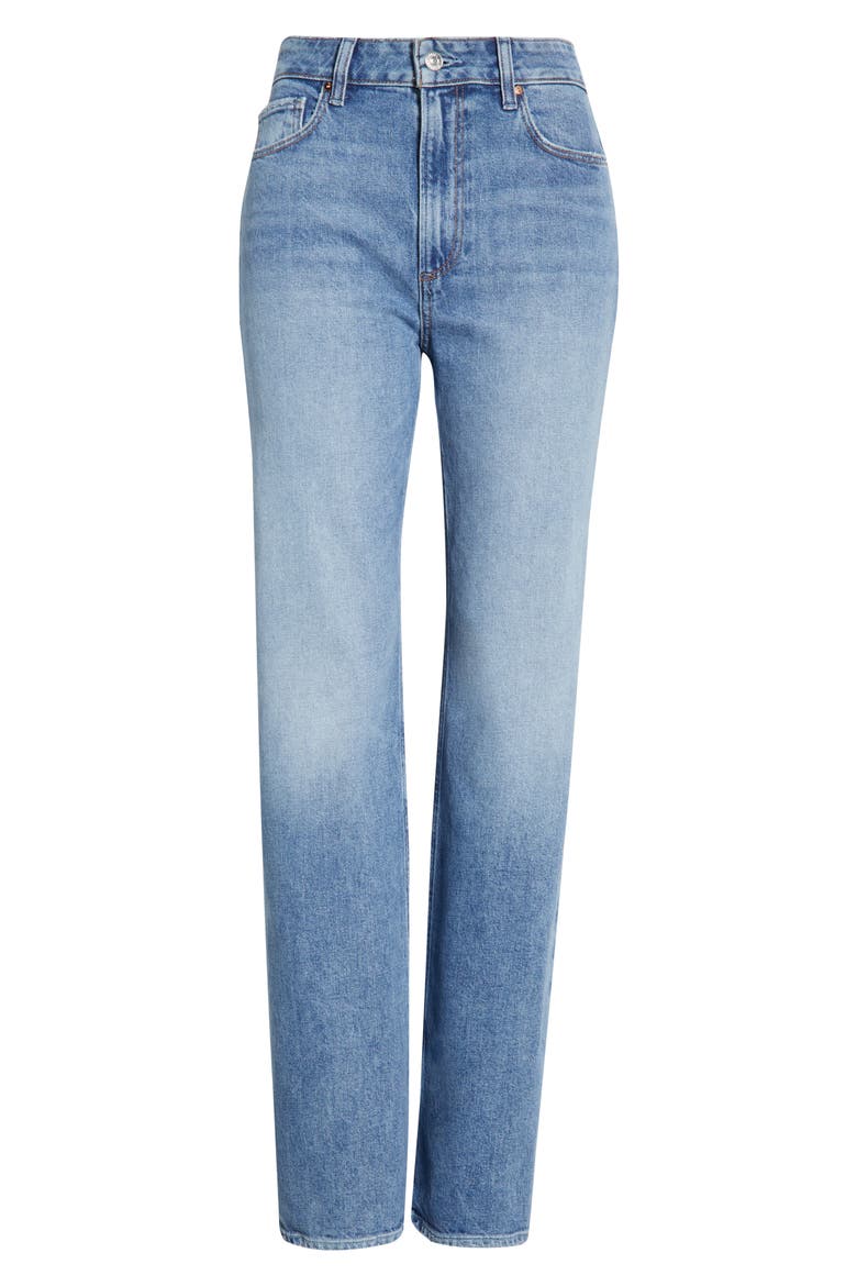 Stevie High Waist Straight Leg Jeans, Alternate, color, HEROES