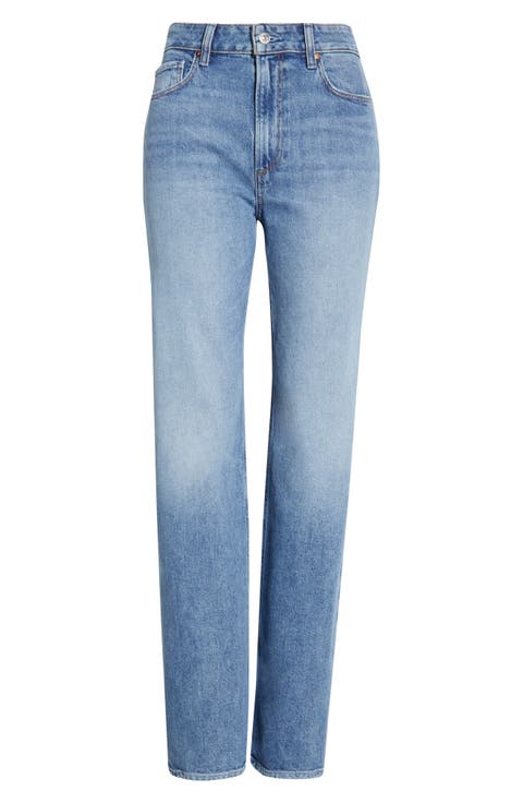 デニム・ジーパン PAIGE Women Denim Pants 93134 8170B616640 91823 BLUE Paige - Blue Jacqueline Straight High Rise Jean | Mitchell