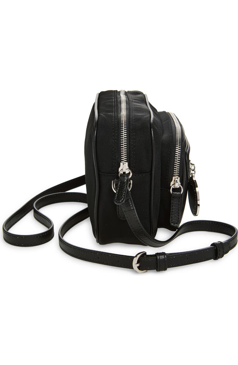 Stella McCartney Dartmoor Nylon Crossbody Bag, Alternate, color, Ultra Black