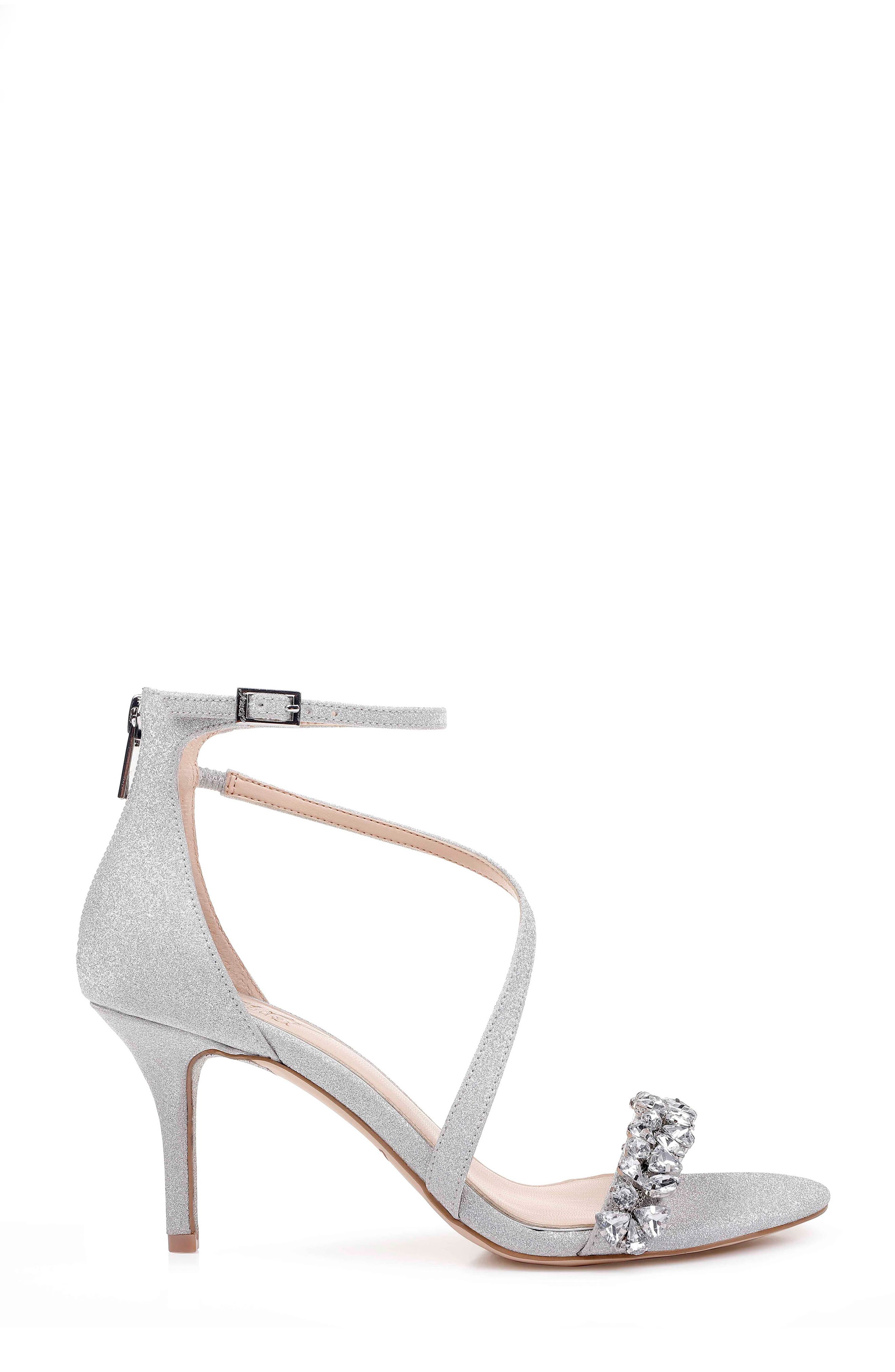 Danna Strappy Sandal, Alternate, color, SILVER GLITTER