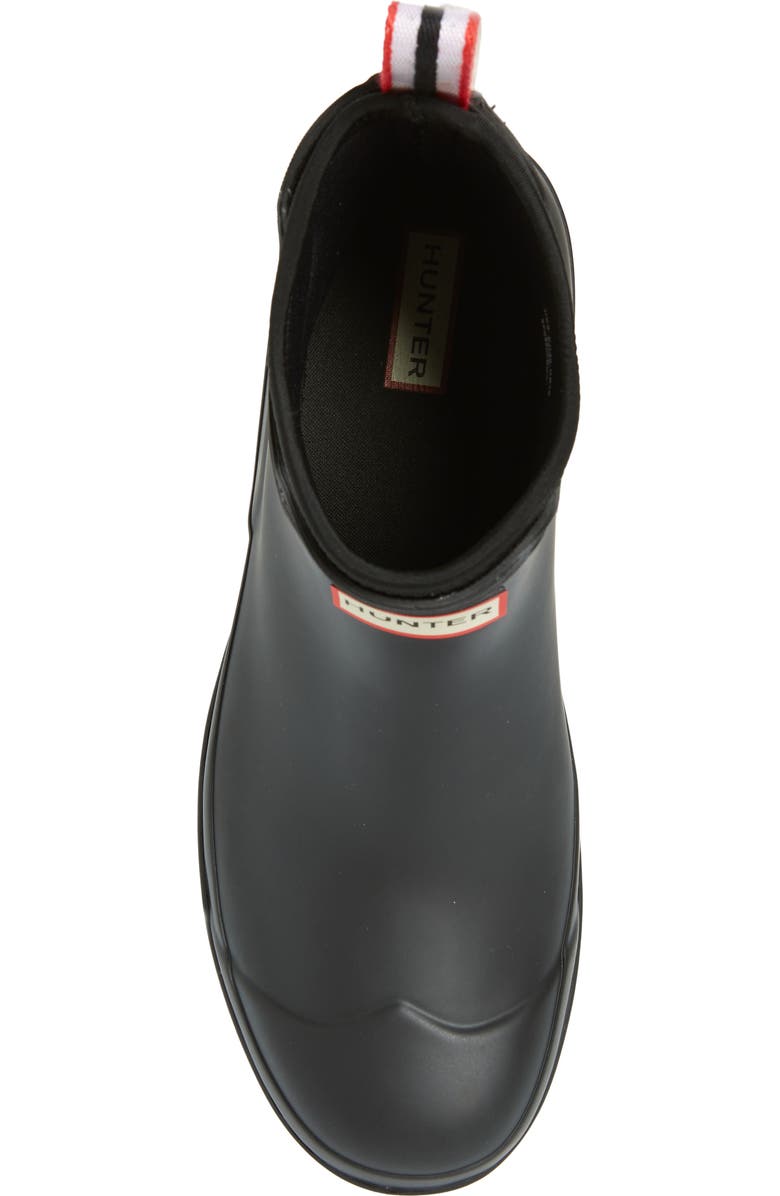 Hunter Neoprene Cuff Waterproof Chelsea Rain Boot, Alternate, color,