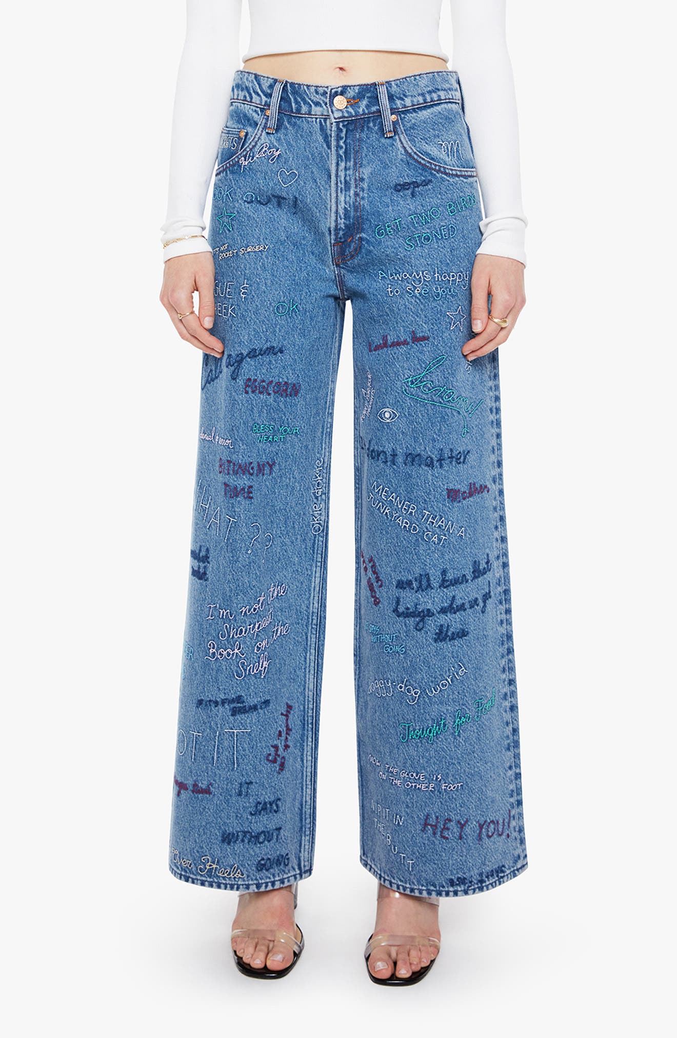 The Mid Rise Double Dip Nerdy Flare Jeans
