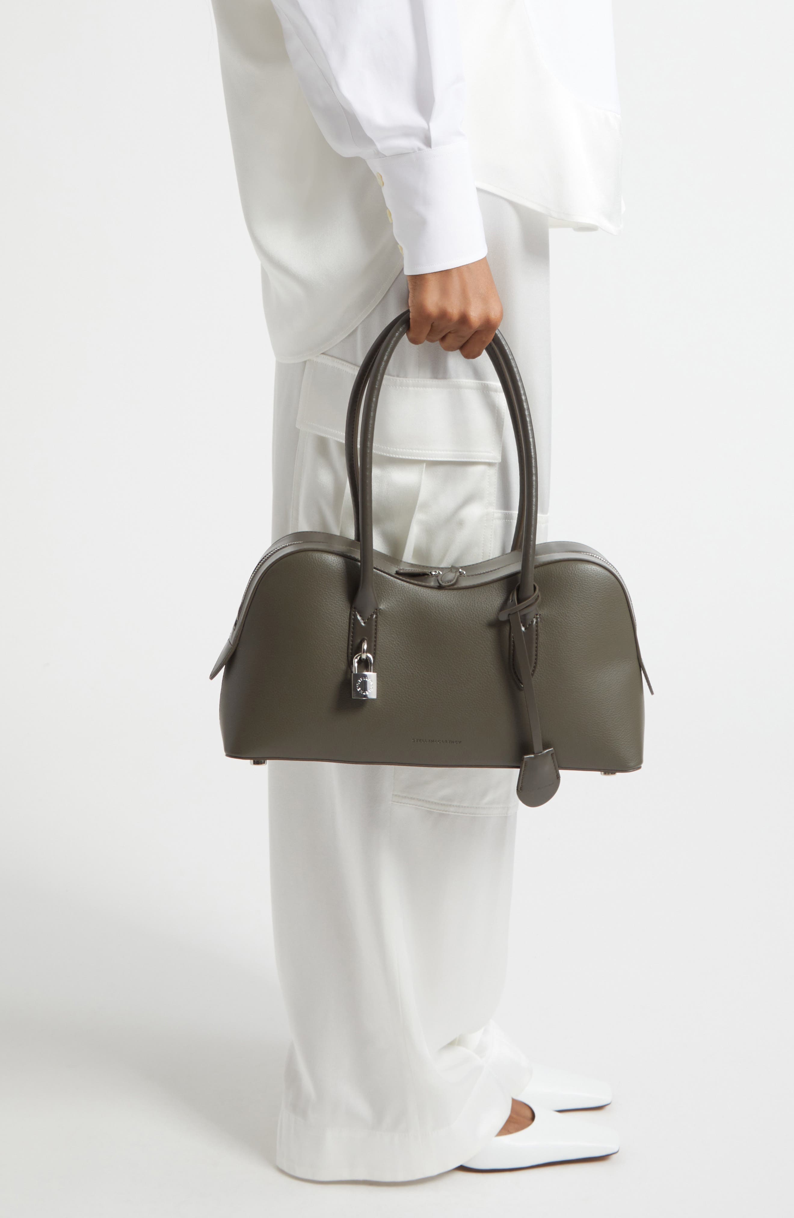 Ryder Faux Leather Shoulder Bag, Alternate, color, DARK OLIVE