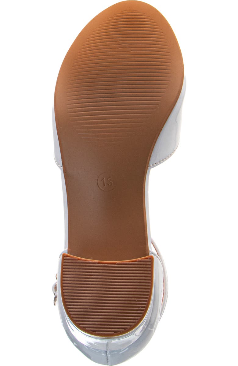 Badgley Mischka Collection Kids' Ankle Strap Pump, Alternate, color, White Patent