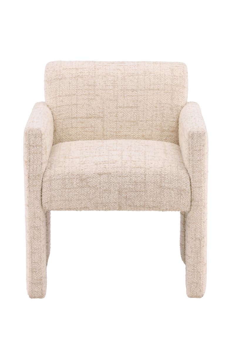 Pia Tweed Upholstered Dining Chair, Alternate, color, Cream