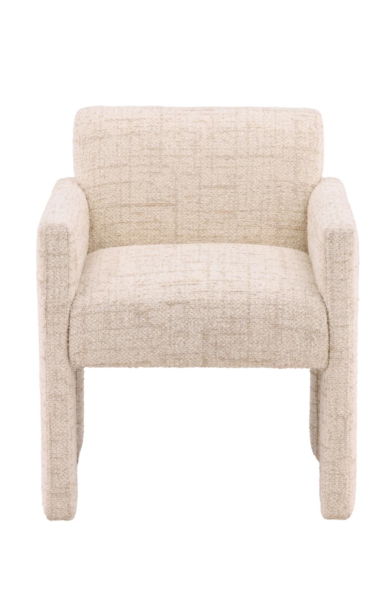 Dovetail Furniture Pia Tweed Upholstered Dining Chair, Alternate, color, Cream