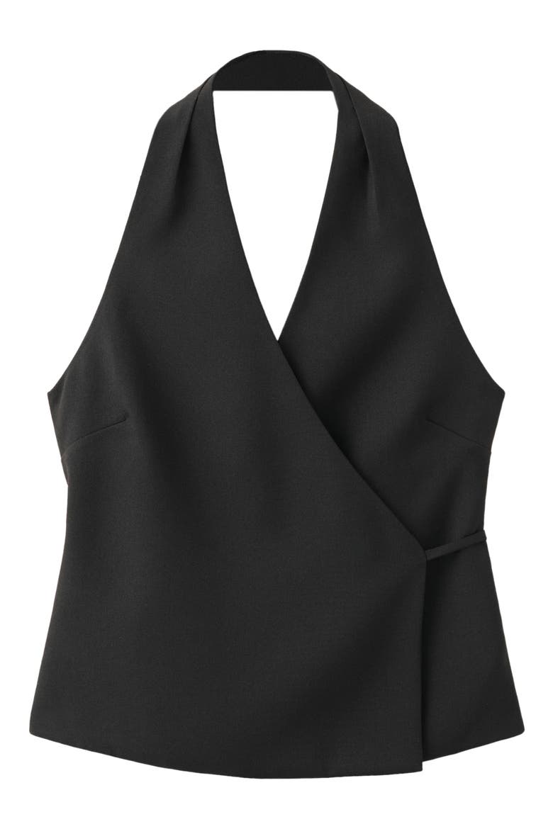 Halter Vest, Main, color, BLACK