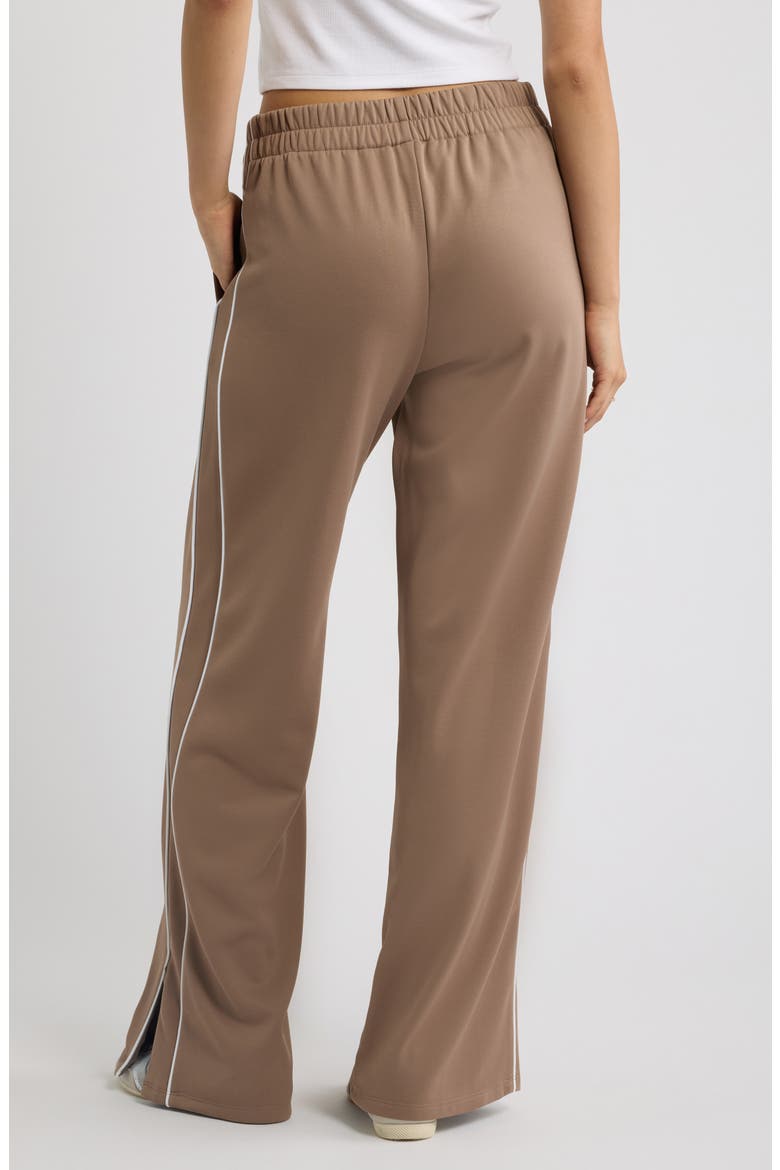 Fleece Track Pants, Alternate, color, BROWN TRAIL