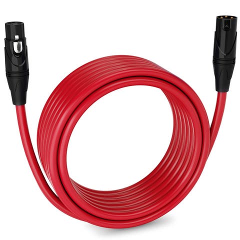 25 ft Balanced XLR Cable, Male to Female, 3 Pin Microphone Cable