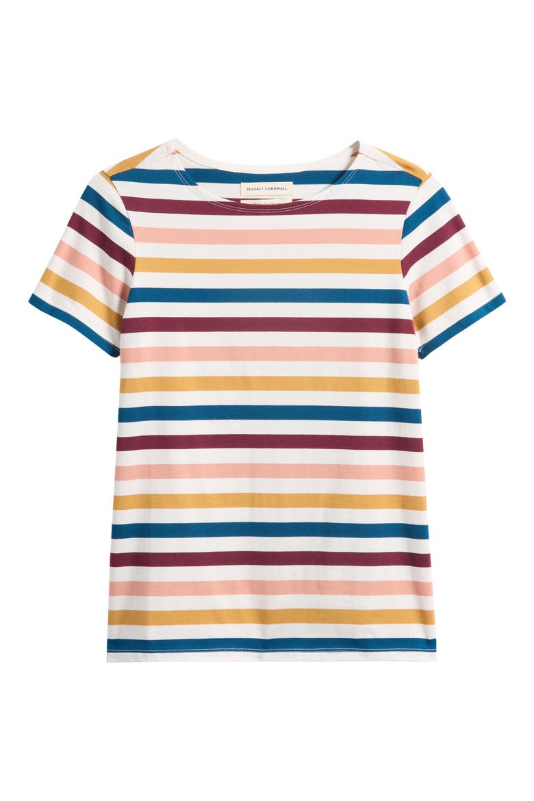 Sailor Stripe T-Shirt, Alternate, color, QUAD SCALLION ROSEHIP