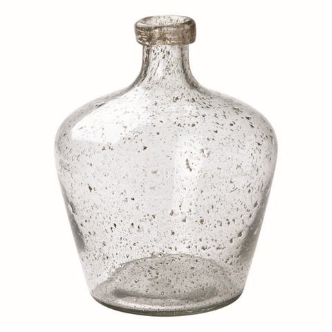 Brooklyn Pebble Glass Vase Medium Decorative Jug for Home