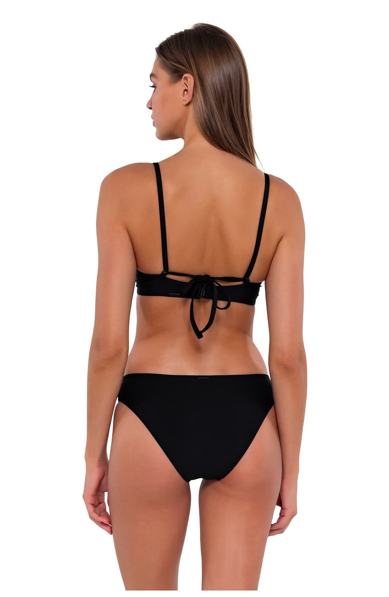 Sunsets Brooke U-Wire Bikini Swimsuit Top, Alternate, color, Black