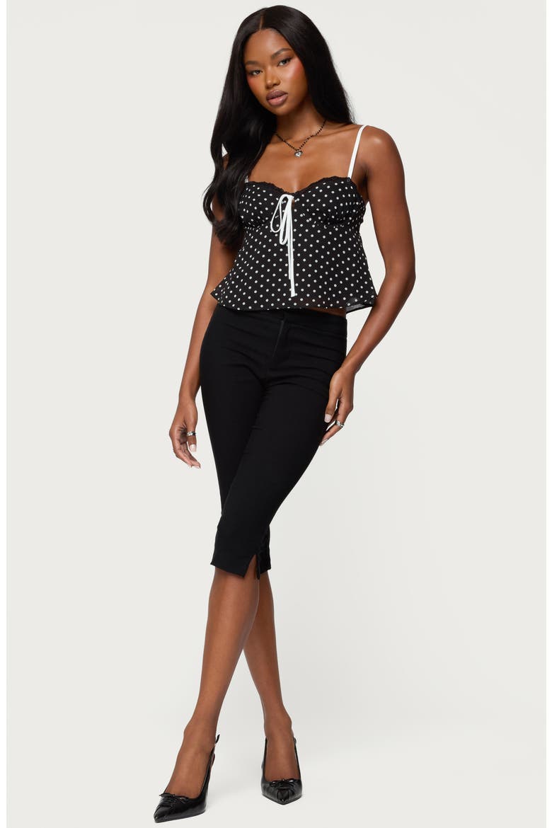 Contrast Dot Camisole, Alternate, color, BLACK-AND-WHITE
