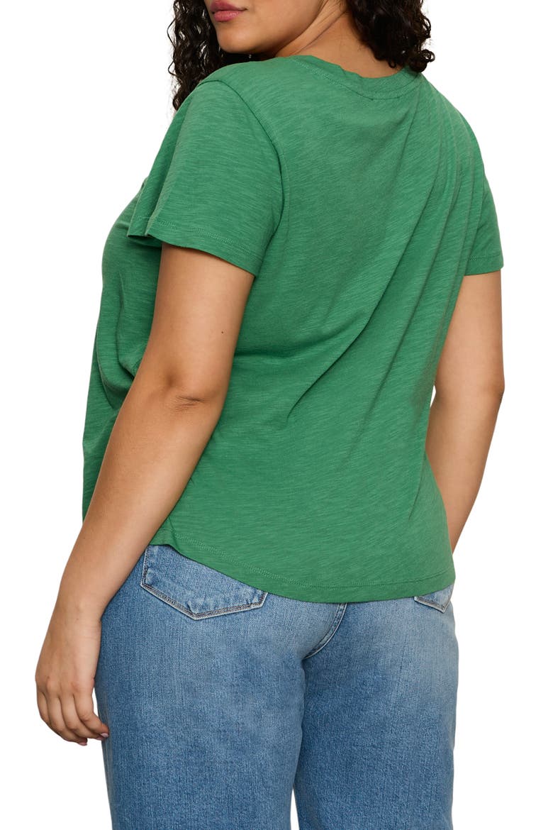 V-Neck T-Shirt, Alternate, color, GREEN JUICE