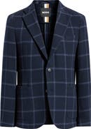 BOSS Hanry Plaid Wool Blend Sport Coat