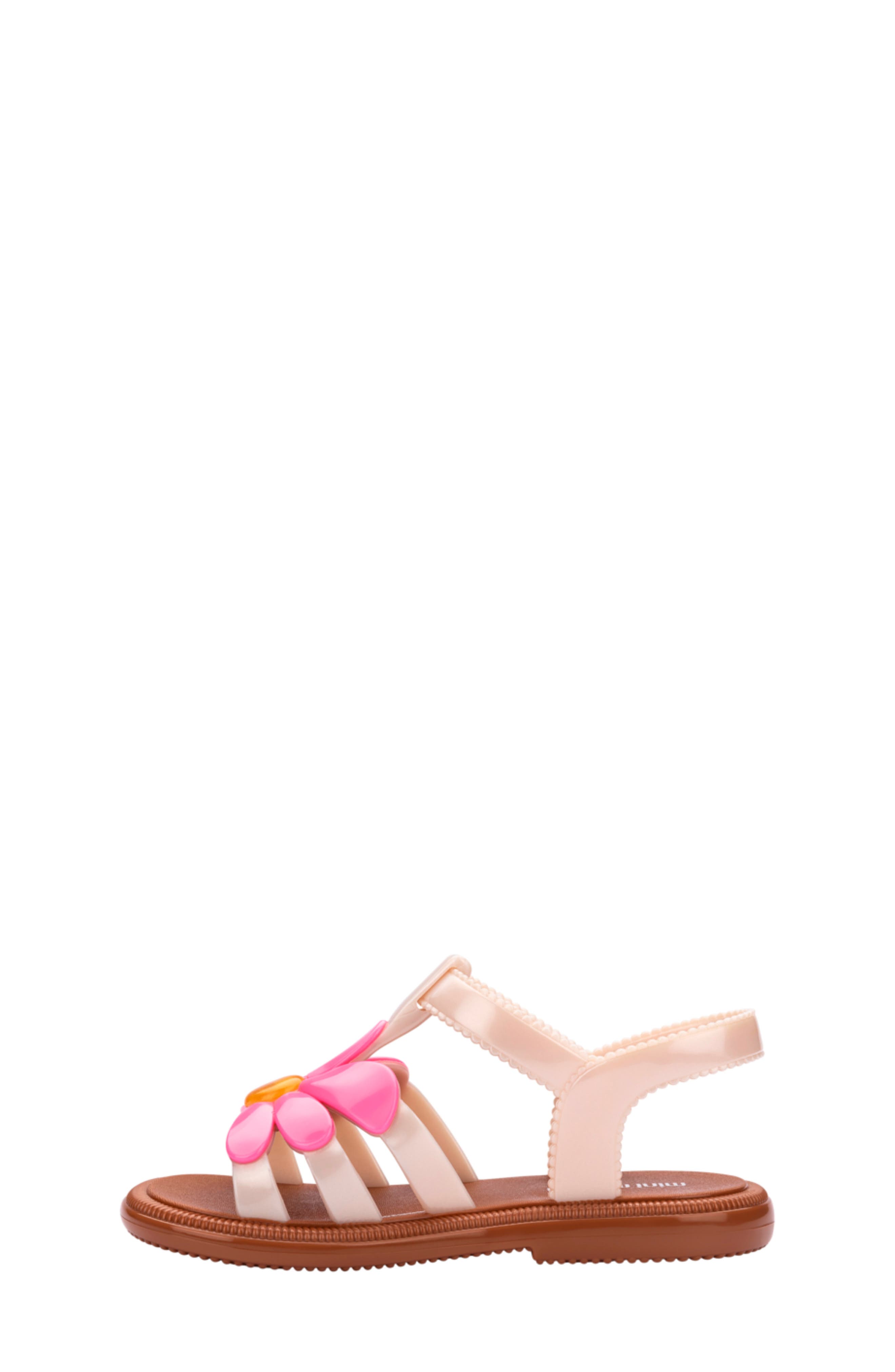 Kids' Hip Bloomy Ankle Strap Sandal, Alternate, color, BROWN/PINK