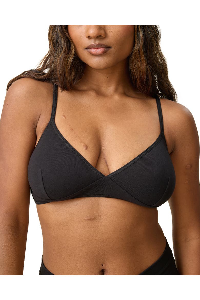 Every Stage Triangle Bralette, Main, color, Black