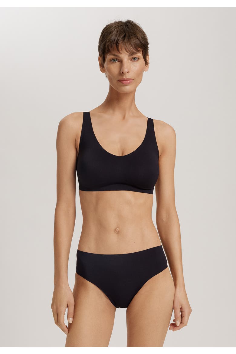Invisible Touch Microfiber Soft Cup Bra, Alternate, color, Black