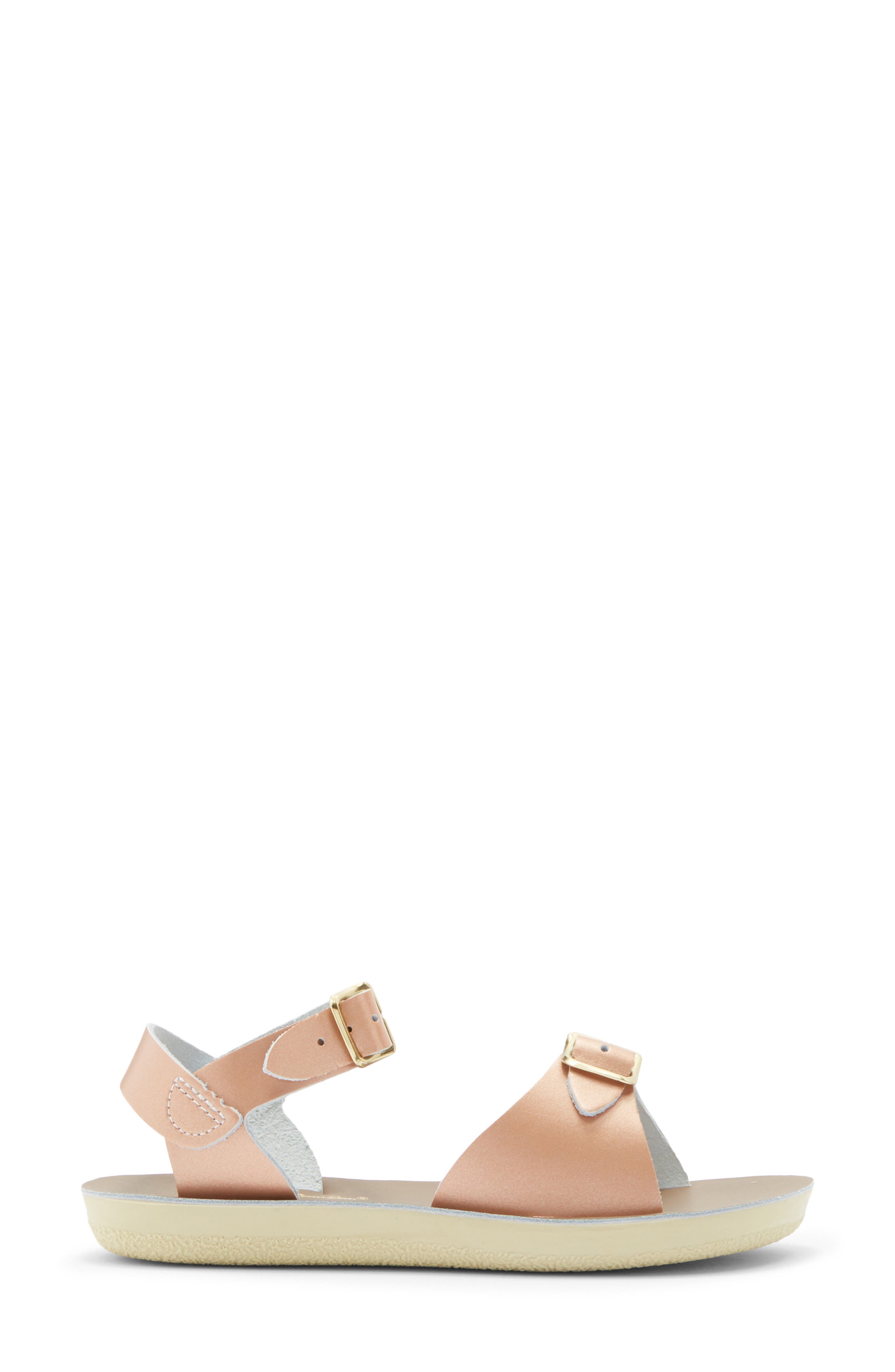 Salt Water Sandals by Hoy Kids' Surfer Sandal, Alternate, color, Rose Gold