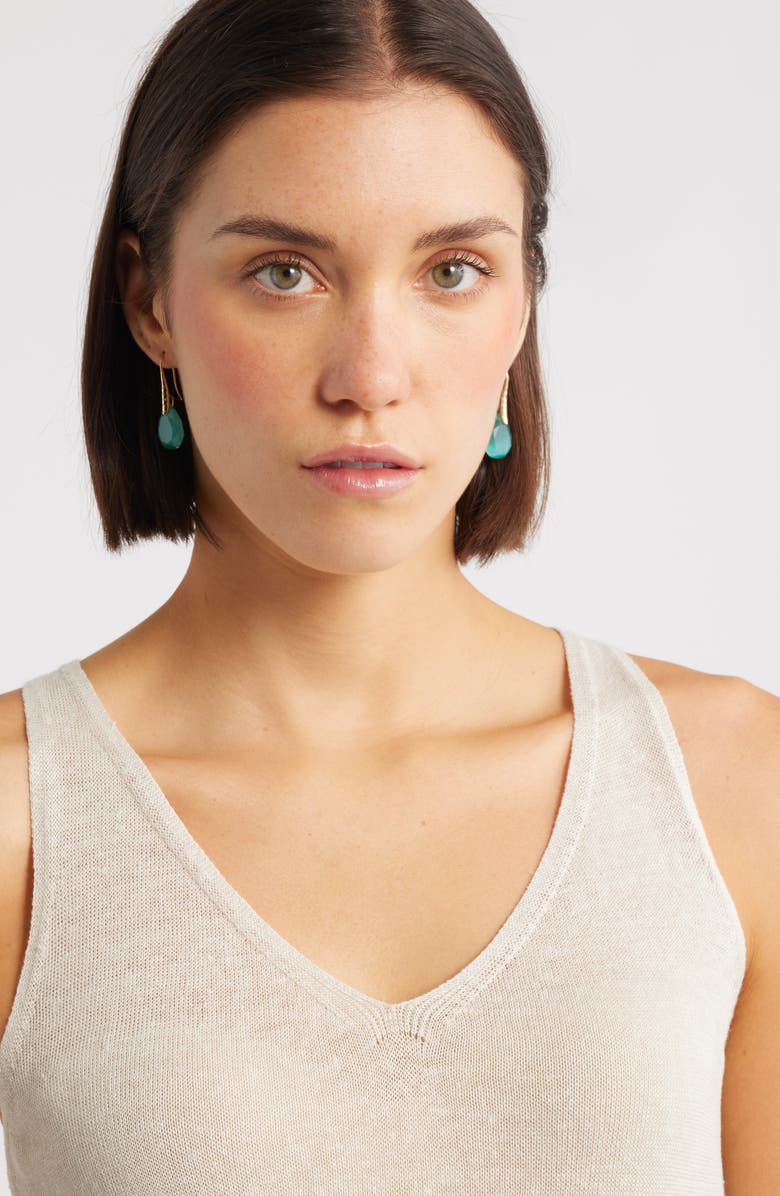 Nordstrom Teardrop Semiprecious Stone Drop Earrings, Alternate, color,