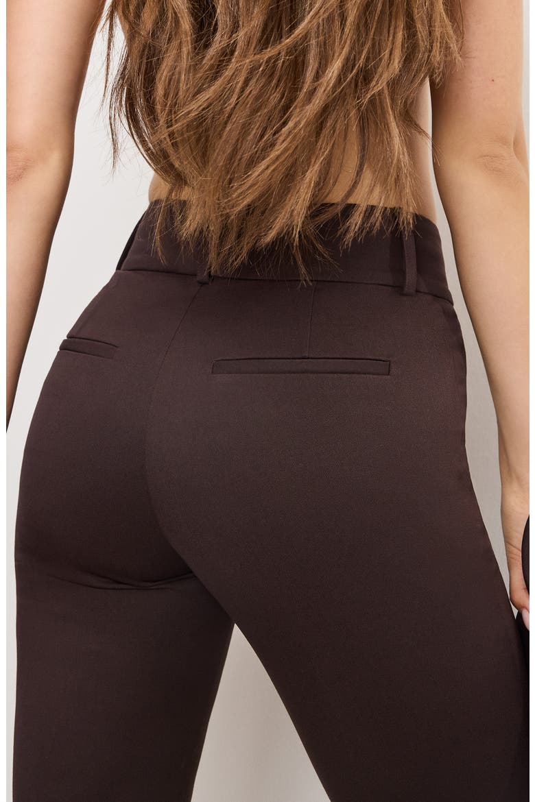 Essential Flare Leg Pants, Alternate, color, DARK CHOCOLATE