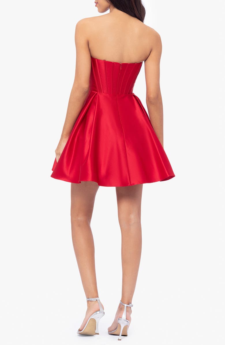 Blondie Nites Strapless Minidress, Alternate, color, 