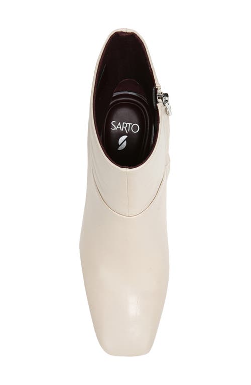 Sarto By Franco Sarto Flexa Comfort Leather Bootie In Brown