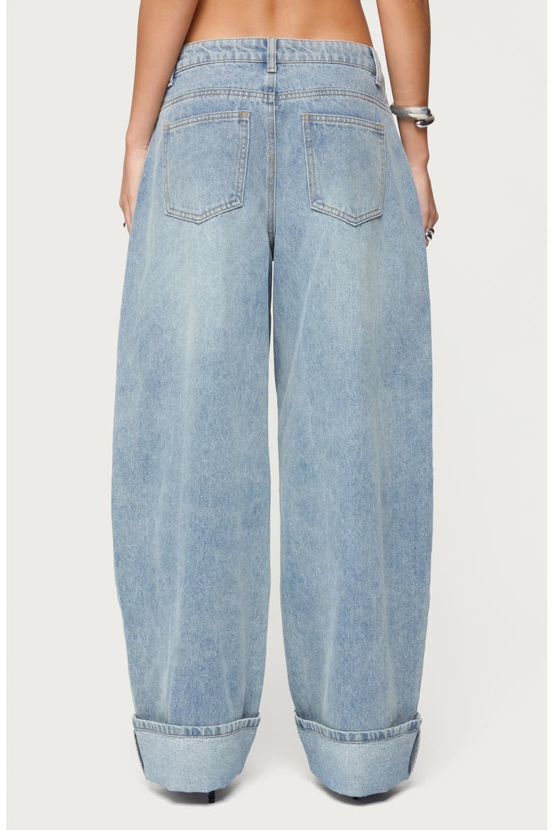 Kella Low Rise Extra Oversize Jeans, Alternate, color, BLUE-VINTAGE-WASHED