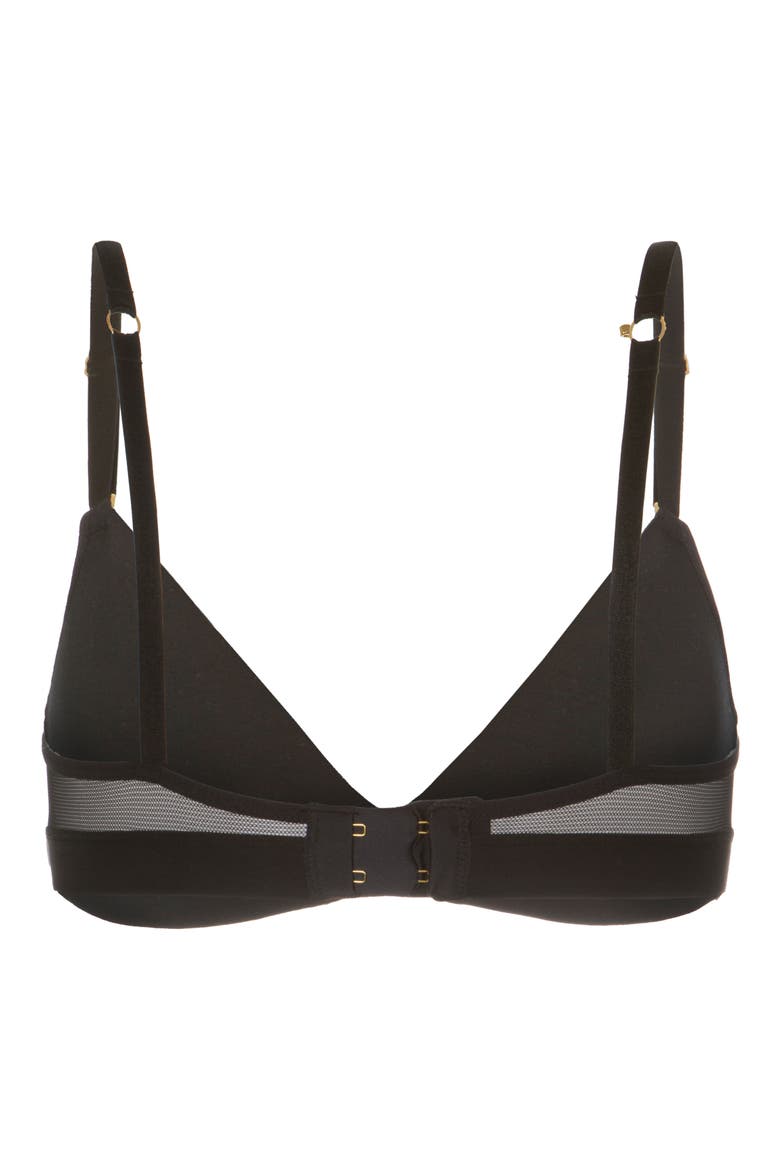 The All-Day Deep V No-Wire Bra, Alternate, color, JET BLACK