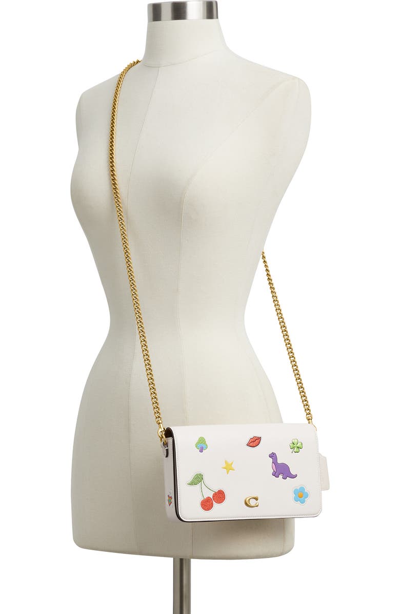 COACH Mila Leather Crossbody Bag, Alternate, color, Chalk Multi