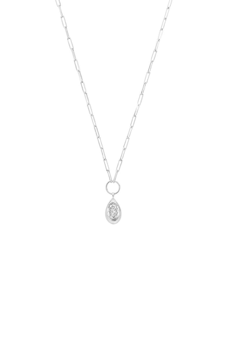 Claudia Dainty Pendant Necklace Trendy Minimalist, Main, color, Silver