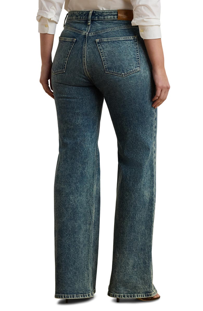 Lauren Ralph Lauren High Waist Flare Leg Jeans, Alternate, color, 