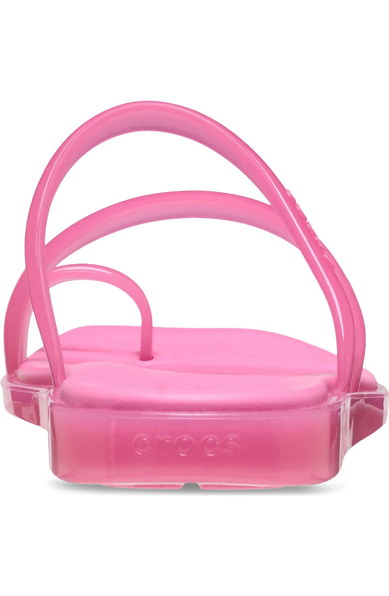 CROCS Miami Jelly Toe Loop Sandal, Alternate, color, Pink Lemonade Jelly