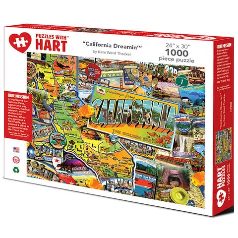 California Dreamin, 24 Inch  x 30 Inch 1000 Piece Puzzle