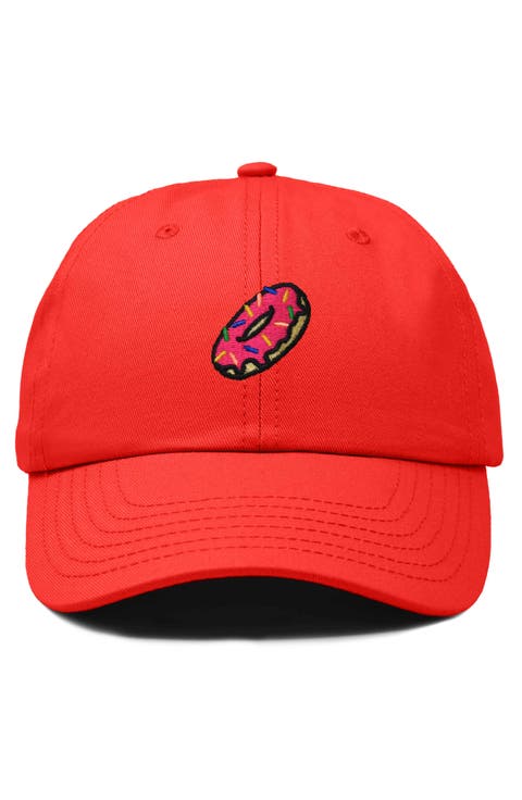 Donut Embroidered Adjustable Cap