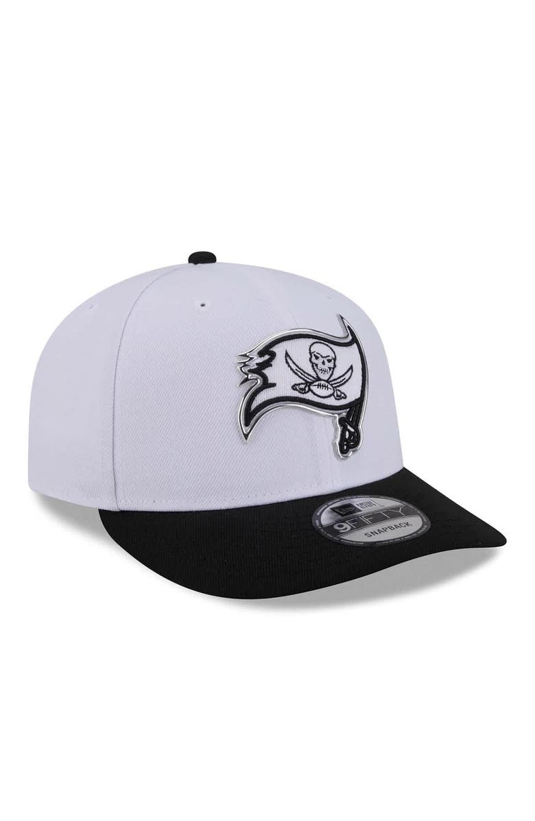 New Era Men's New Era White/Black Tampa Bay Buccaneers 2026 NFL Draft Pre-Curved 9FIFTY Snapback Hat, Alternate, color, White