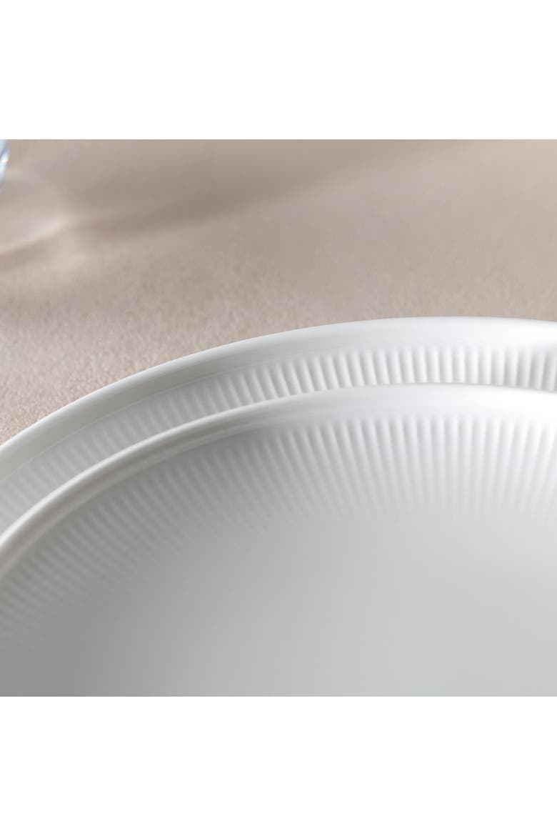 Afina Dinner Plate, Alternate, color, White