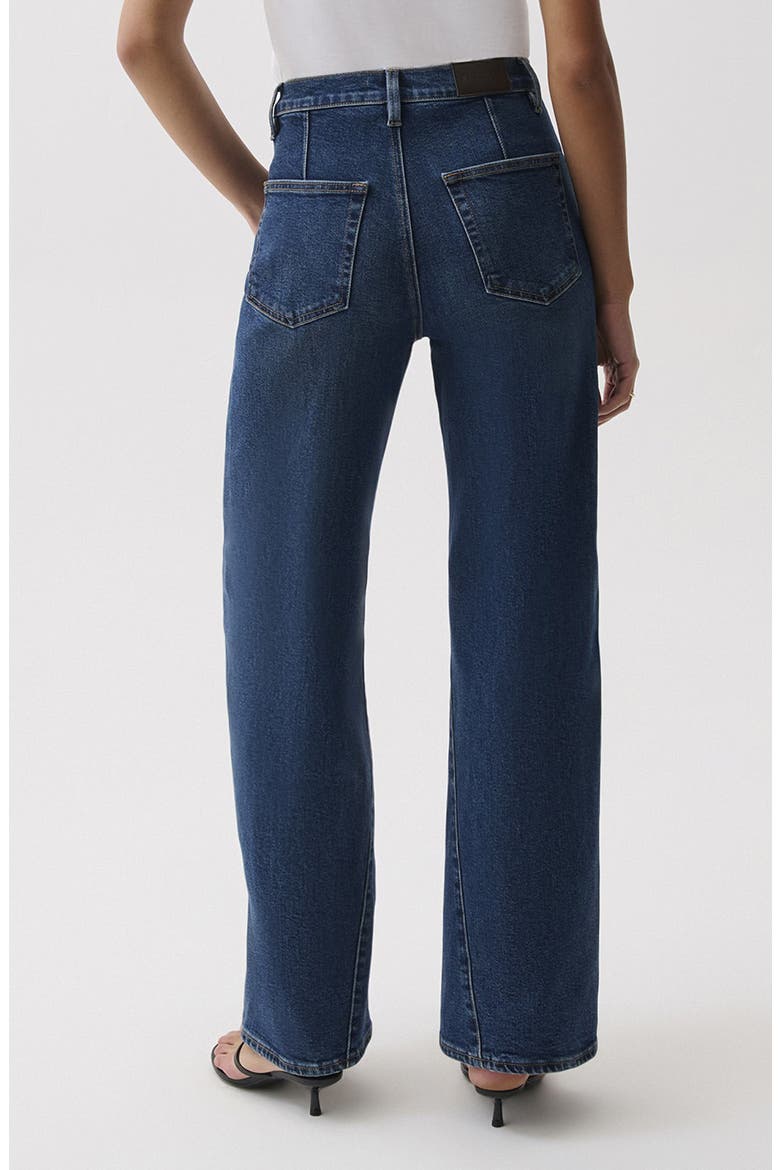 Kyra High Waist Petite Wide Leg Jeans, Alternate, color, INKWELL