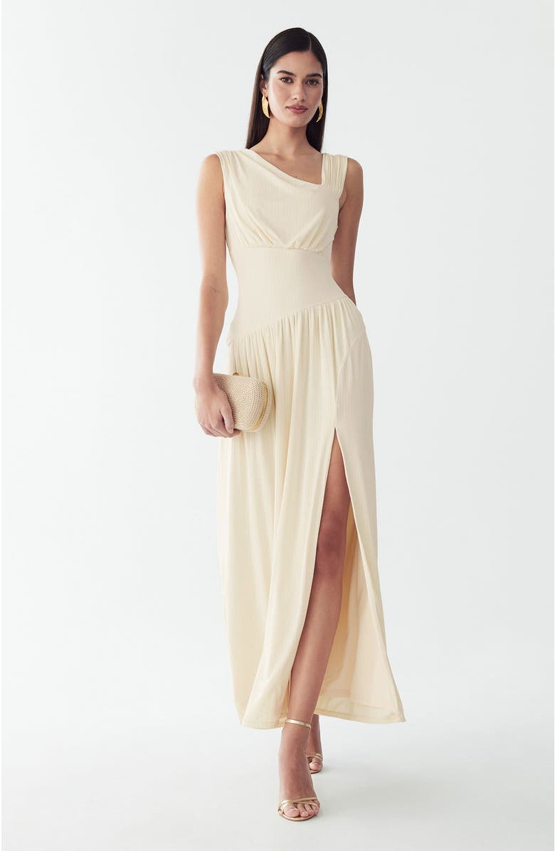 BWLDR Riah Maxi Dress, Alternate, color, Off White