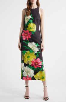 Floral Satin Gown