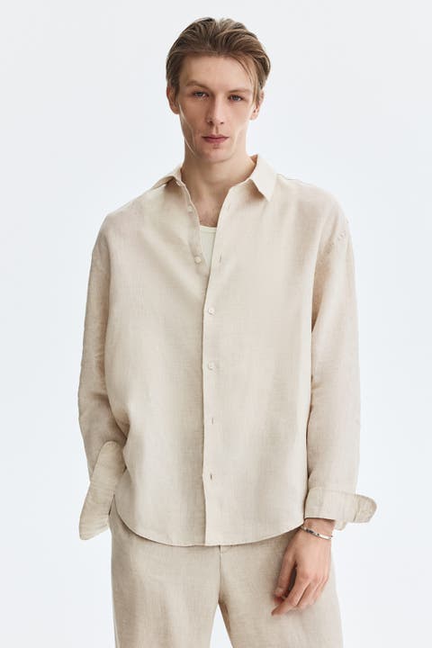 Relaxed-fit linen shirt