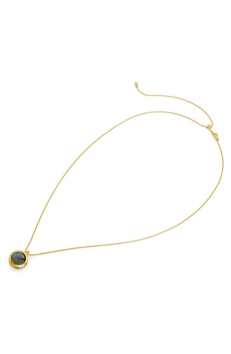 Dean Davidson Ipanema Labradorite & Moonstone Pendant Necklace, Alternate, color, Labradorite/ Moonstone/ Gold