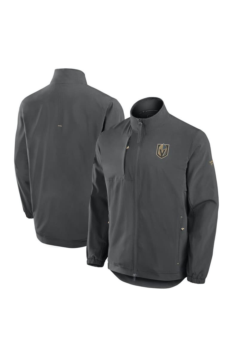 FANATICS Men's Fanatics  Gray Vegas Golden Knights Authentic Pro Rink Coaches Full-Zip Jacket, Main, color, Gray