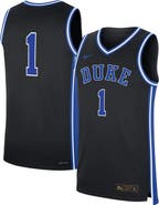 Nike Men's Nike #1 Black Duke Blue Devils Alternate Replica Jersey