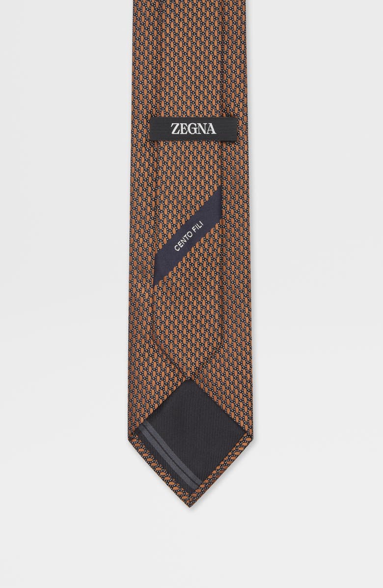ZEGNA TIES Cento Fili Dot Jacquard Silk Tie, Alternate, color, 