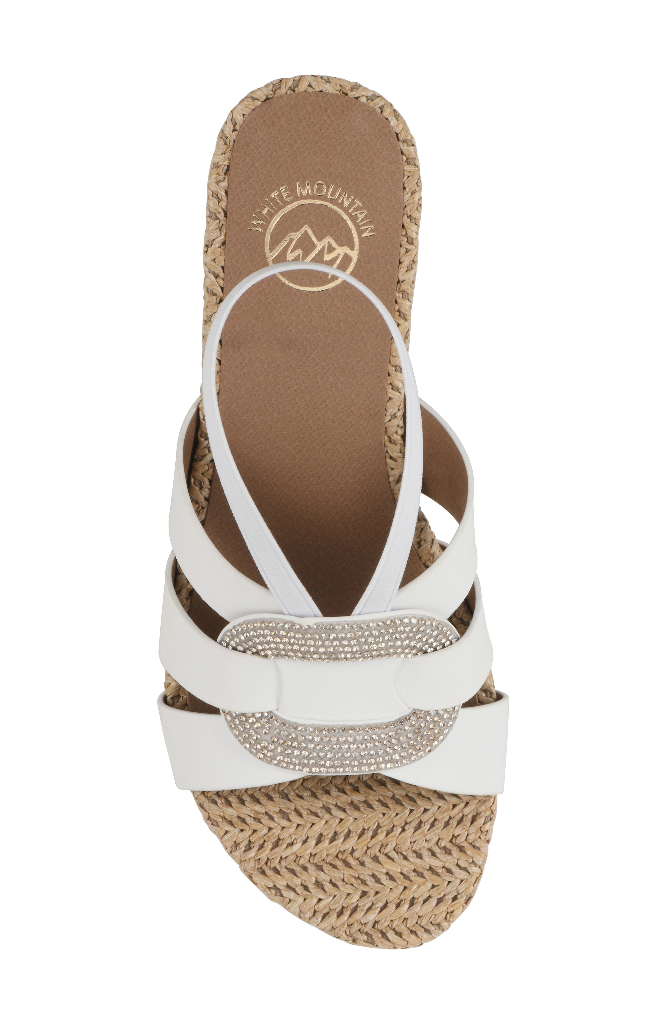 Atavi Wedge Espadrille Sandal, Alternate, color, WHITE/ SMOOTH
